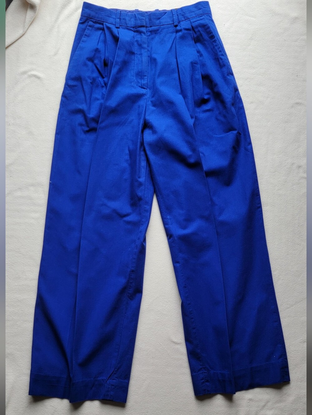 COS Pleated Wide-Leg Pants in Cobalt Blue